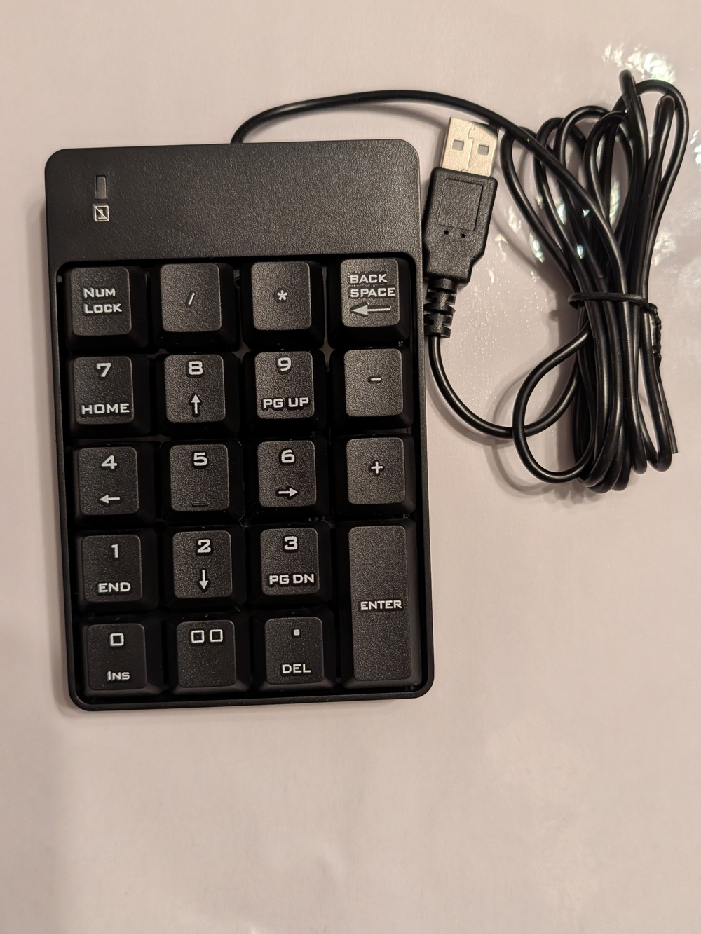 Wired USB Numeric Keypad - Black